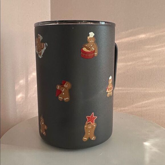 Starbucks Christmas MIIR  Dark Gray Mug/Cup with Holiday Gingerbread Men - Picture 3 of 7